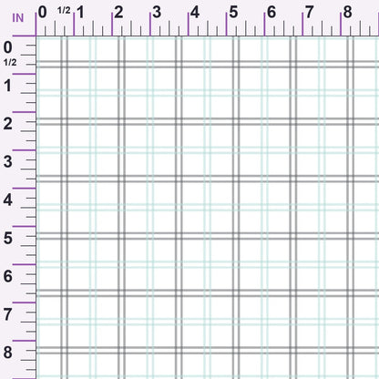 Seafoam Gingham Pattern 16 Minky Fabric