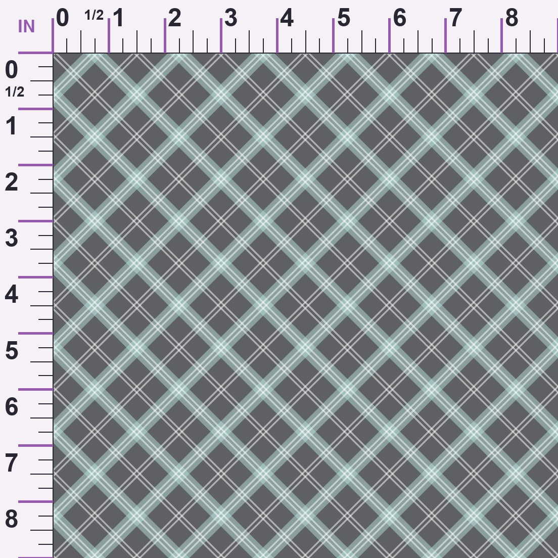 Seafoam Gingham Pattern 18 Minky Fabric