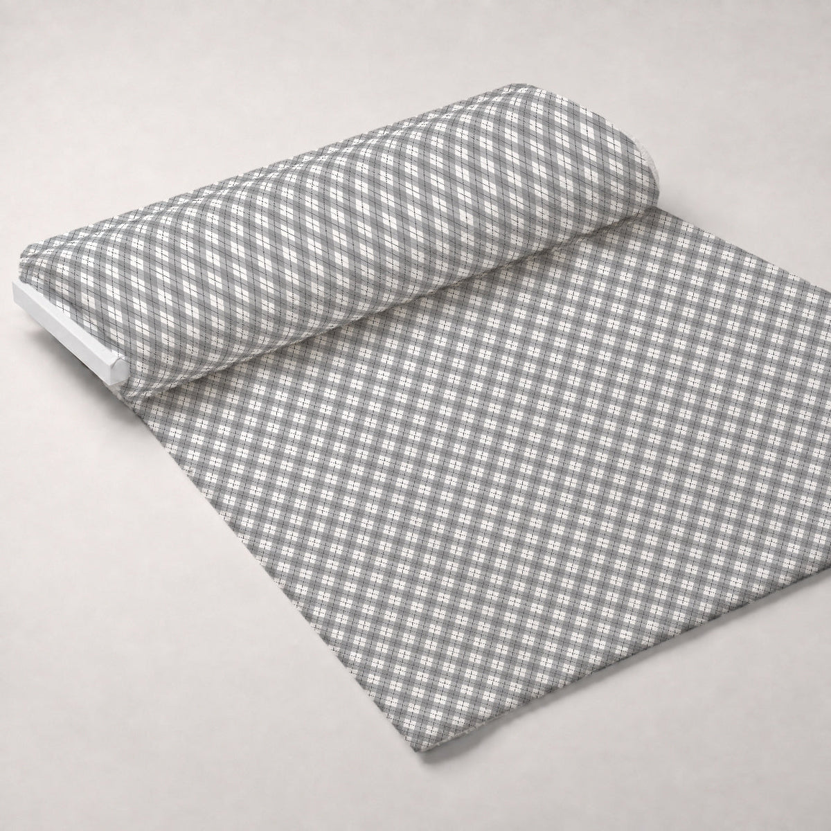 Seafoam Gingham Pattern 19 Minky Fabric