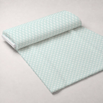 Seafoam Gingham Pattern 2 Minky Fabric