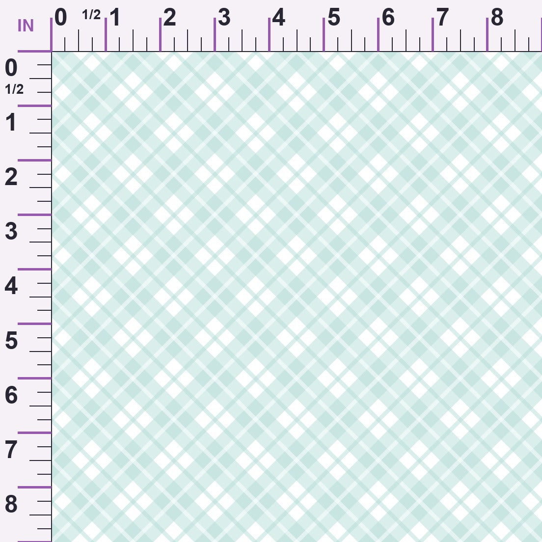 Seafoam Gingham Pattern 2 Minky Fabric