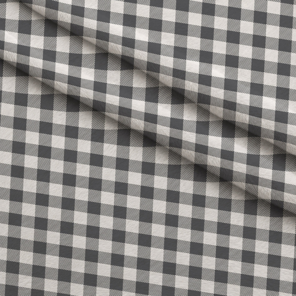 Seafoam Gingham Pattern 8 Minky Fabric