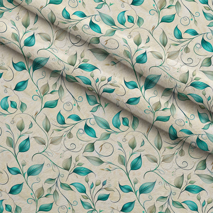 Seafoam Scrollwork Pattern 6 Minky Fabric