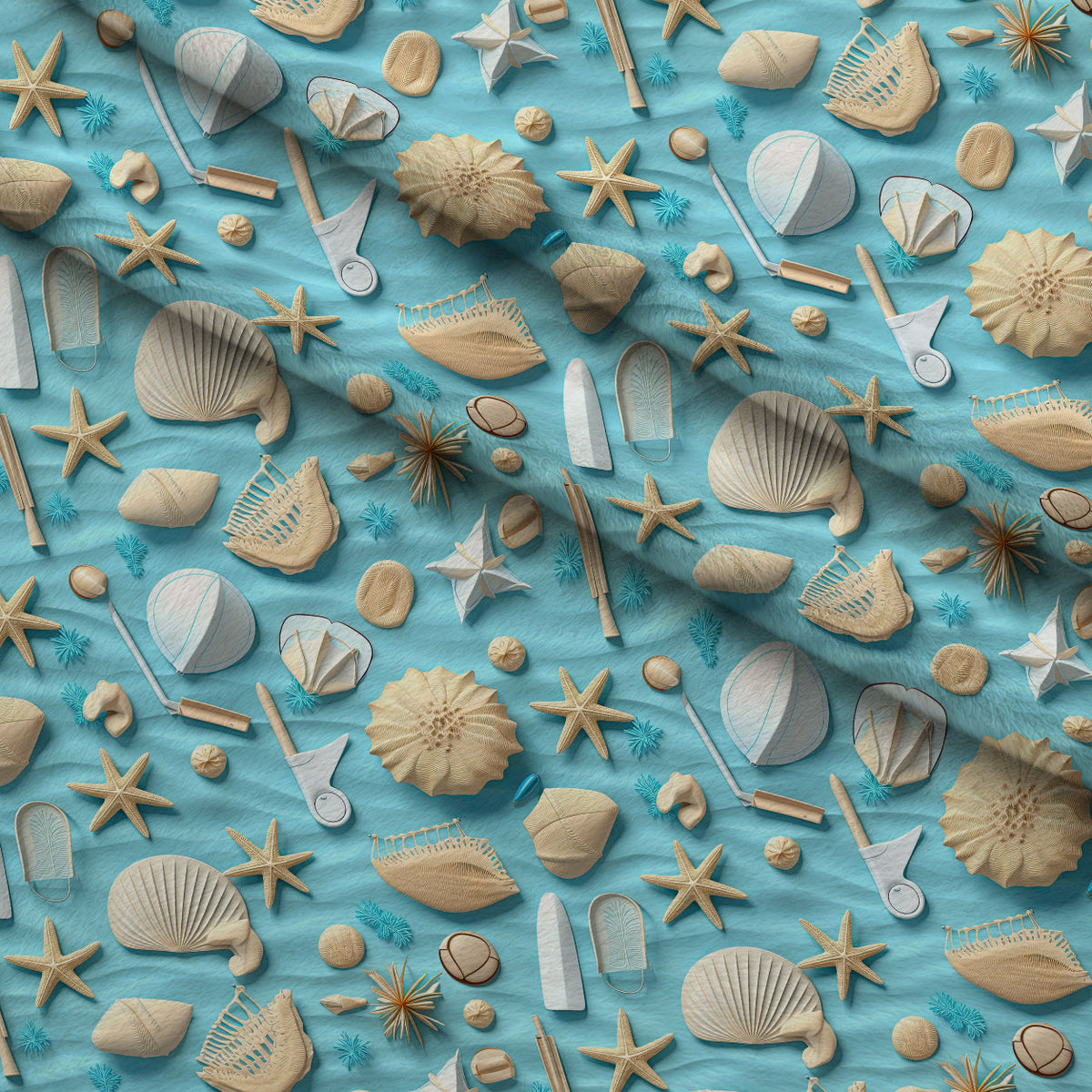 Seashell Shores Pattern 11 Minky Fabric