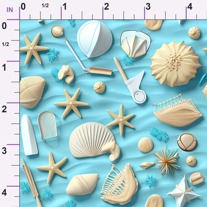 Seashell Shores Pattern 11 Minky Fabric