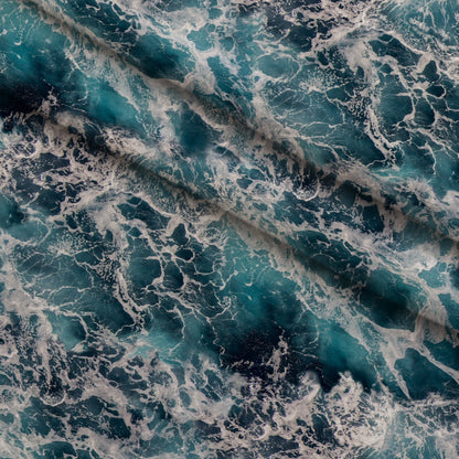 Seawater Pattern Minky Fabric