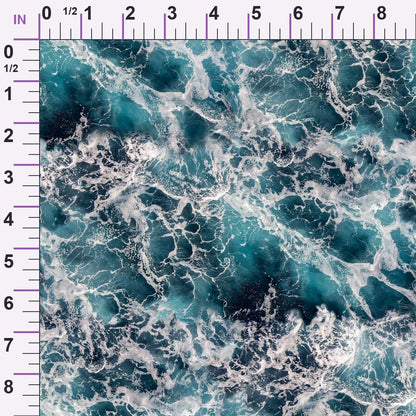 Seawater Pattern Minky Fabric
