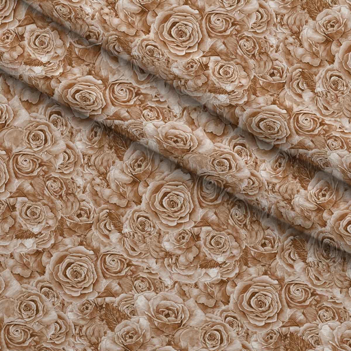 Sepia Blooms Pattern 10 Minky Fabric