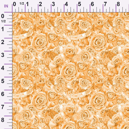 Sepia Blooms Pattern 13 Minky Fabric