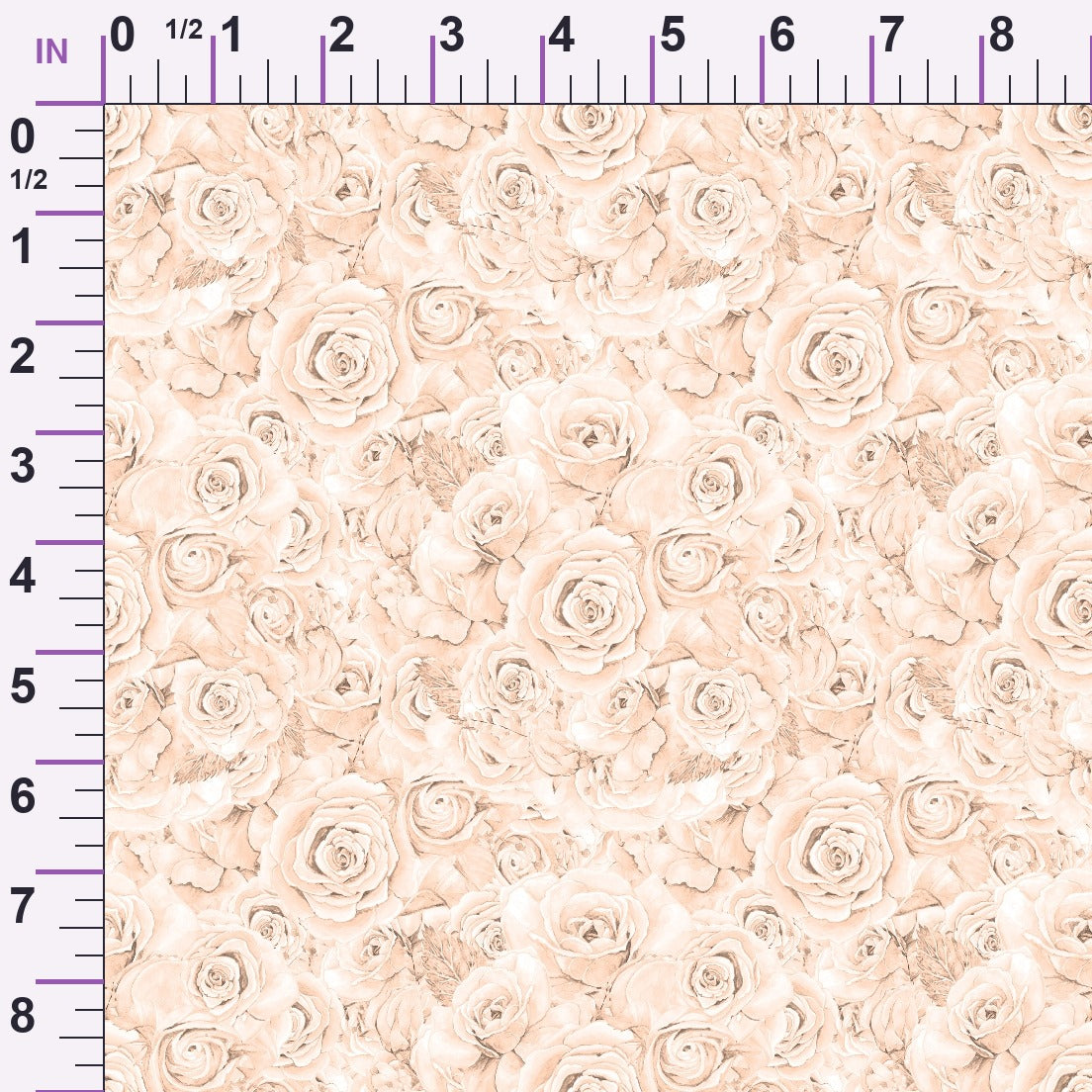 Sepia Blooms Pattern 16 Minky Fabric