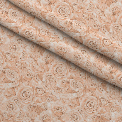Sepia Blooms Pattern 17 Minky Fabric