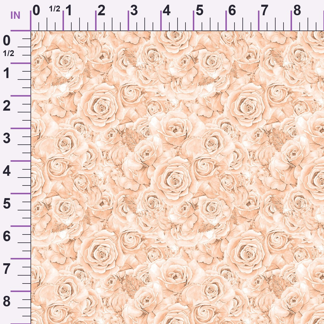 Sepia Blooms Pattern 17 Minky Fabric