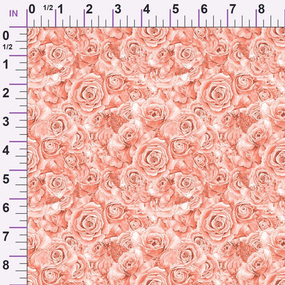 Sepia Blooms Pattern 18 Minky Fabric