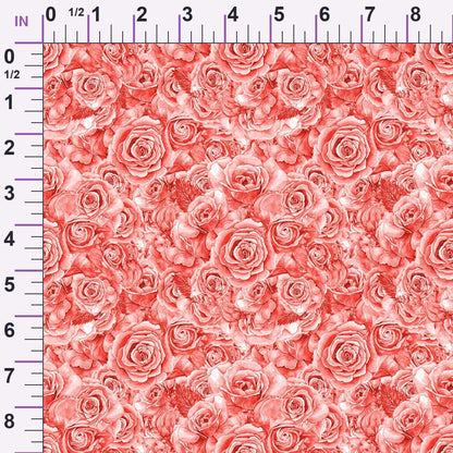 Sepia Blooms Pattern 19 Minky Fabric