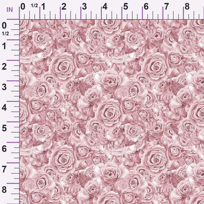 Sepia Blooms Pattern 3 Minky Fabric
