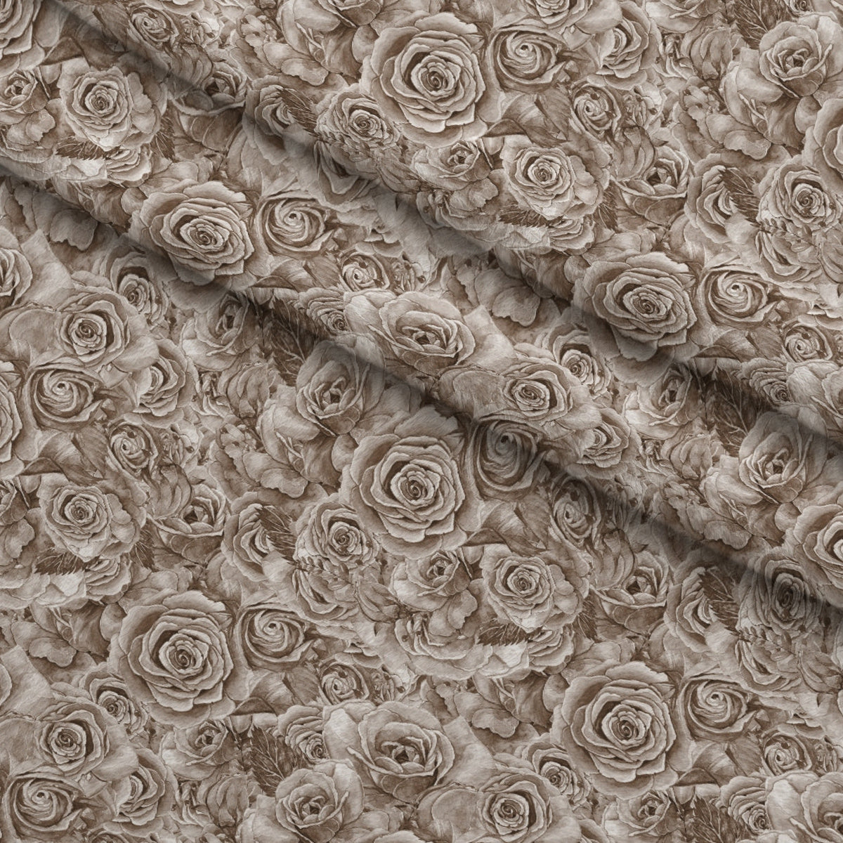 Sepia Blooms Pattern 4 Minky Fabric