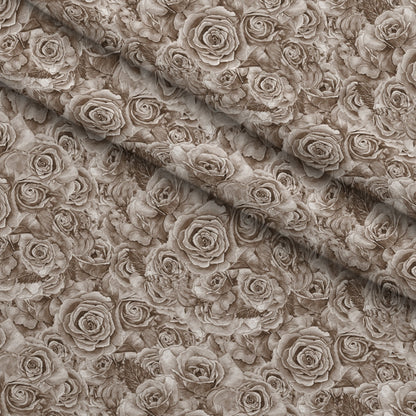 Sepia Blooms Pattern 4 Minky Fabric