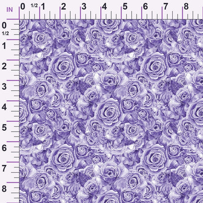 Sepia Blooms Pattern 40 Minky Fabric