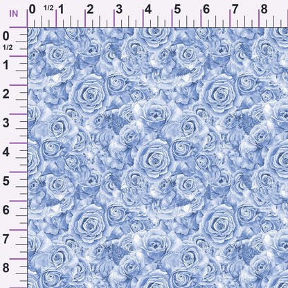 Sepia Blooms Pattern 45 Minky Fabric