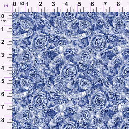 Sepia Blooms Pattern 48 Minky Fabric