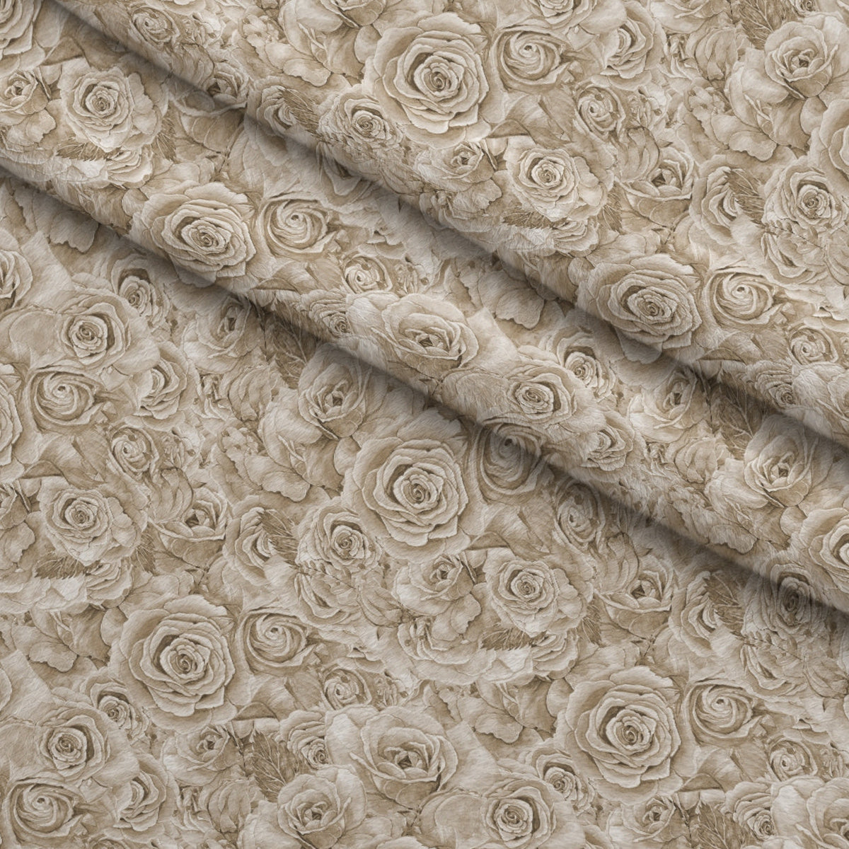 Sepia Blooms Pattern 5 Minky Fabric