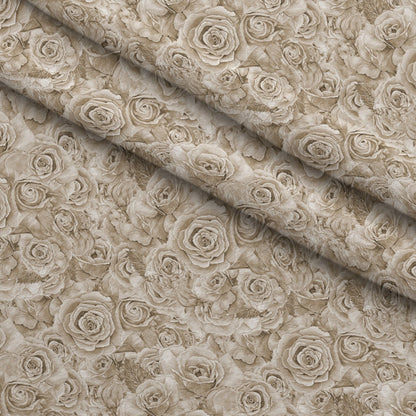Sepia Blooms Pattern 5 Minky Fabric