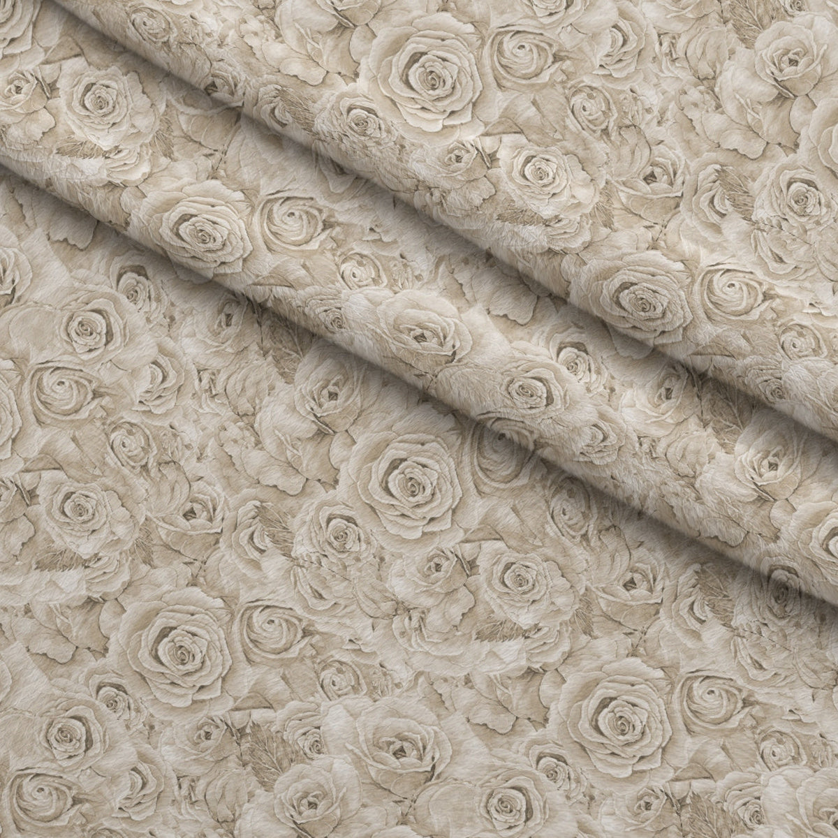 Sepia Blooms Pattern 6 Minky Fabric