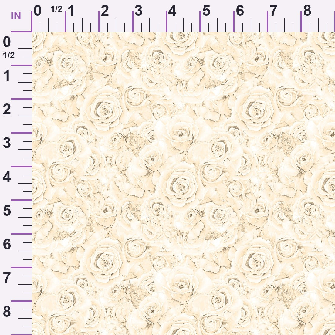Sepia Blooms Pattern 7 Minky Fabric