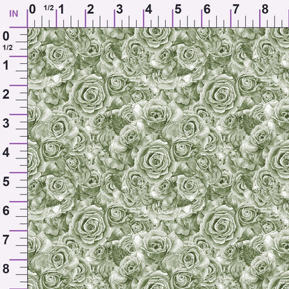 Sepia Blooms Pattern 76 Minky Fabric