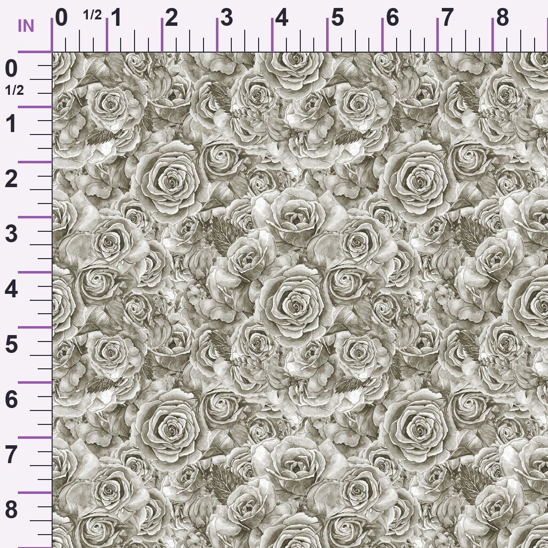 Sepia Blooms Pattern 86 Minky Fabric