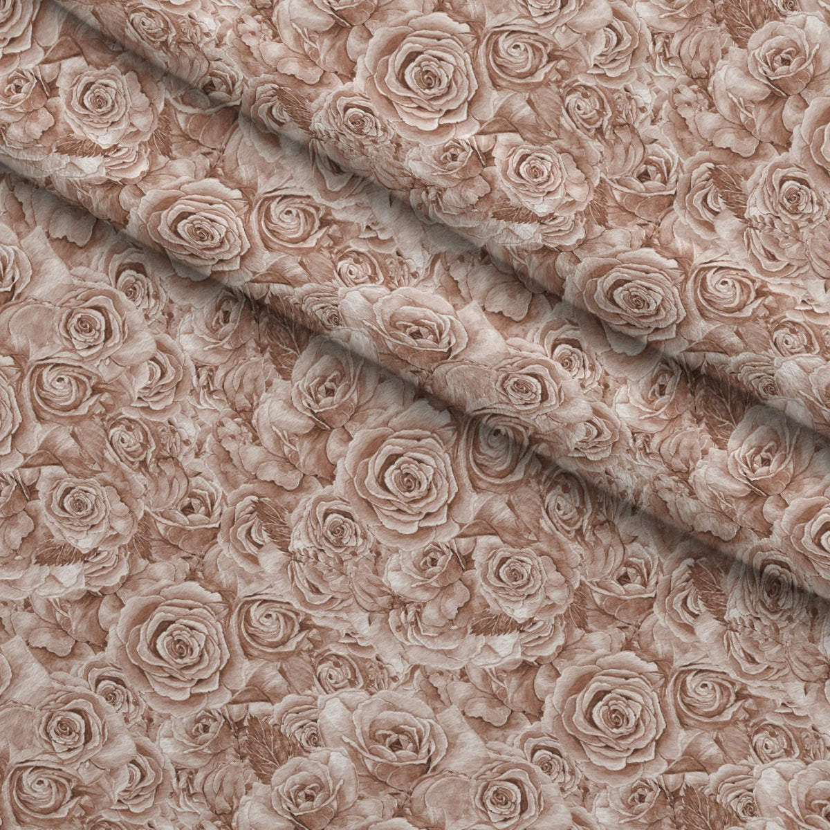 Sepia Blooms Pattern 88 Minky Fabric