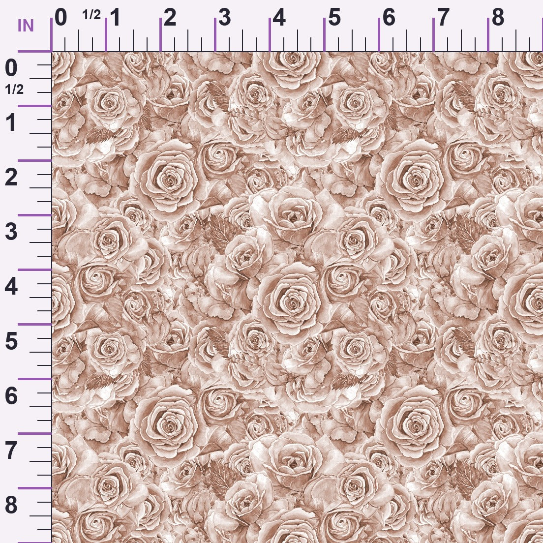 Sepia Blooms Pattern 88 Minky Fabric