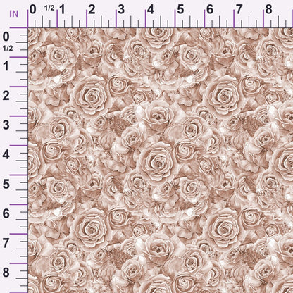 Sepia Blooms Pattern 88 Minky Fabric