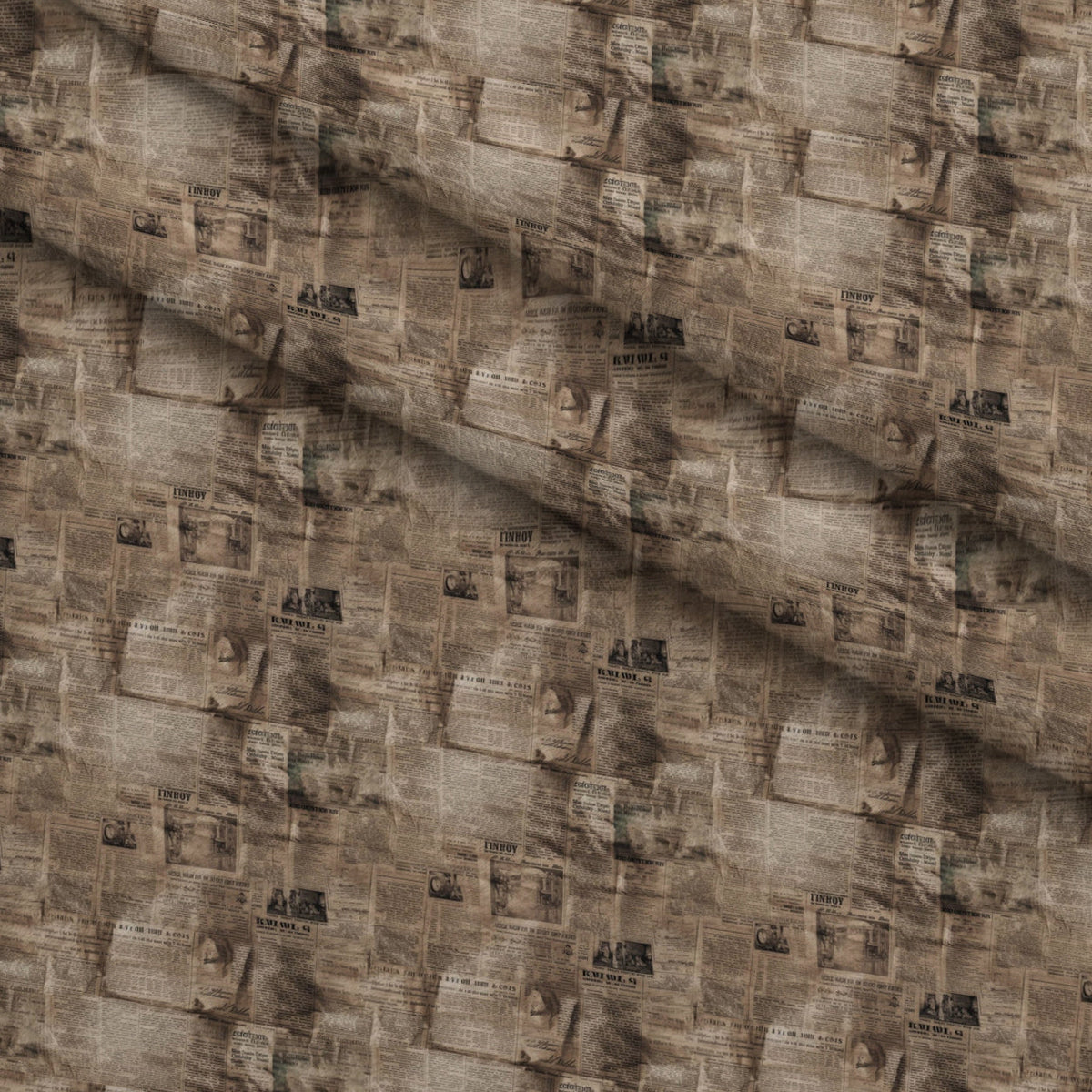 Sepia Press Pattern 10 Minky Fabric