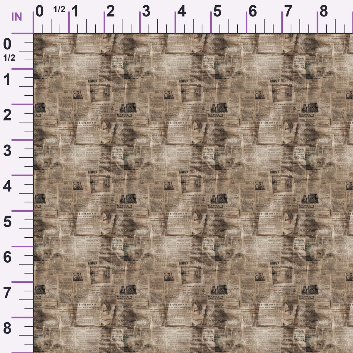 Sepia Press Pattern 10 Minky Fabric