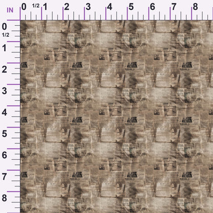 Sepia Press Pattern 10 Minky Fabric