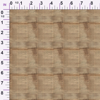 Sepia Press Pattern 2 Minky Fabric