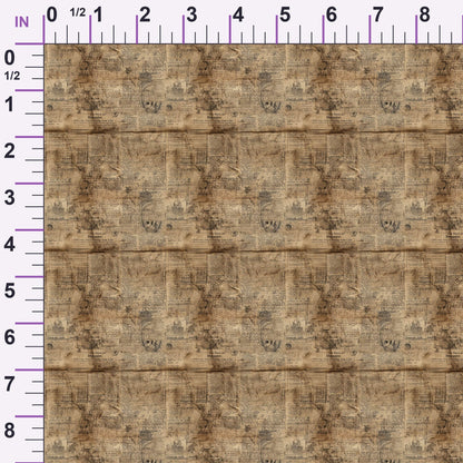 Sepia Press Pattern 5 Minky Fabric