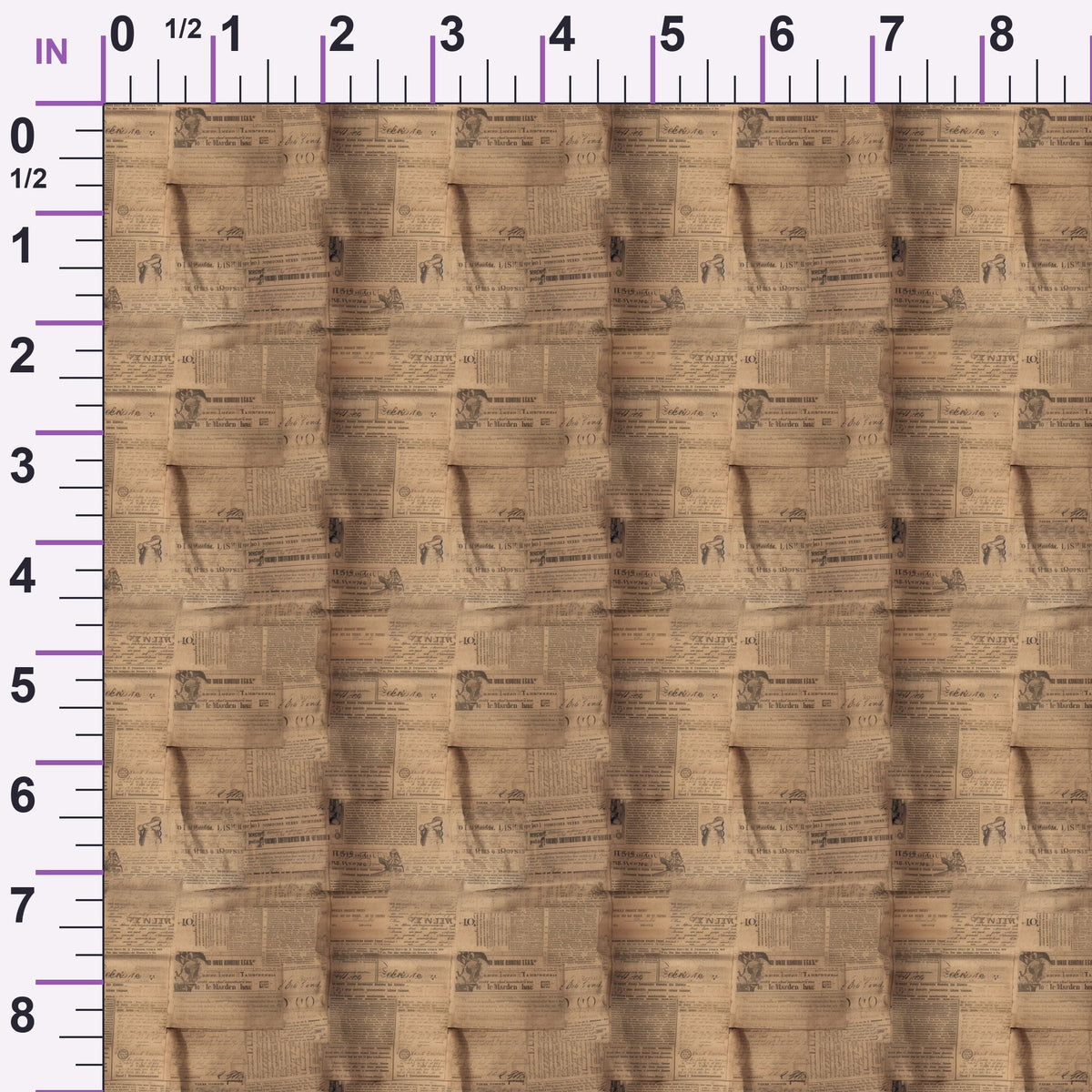 Sepia Press Pattern 6 Minky Fabric