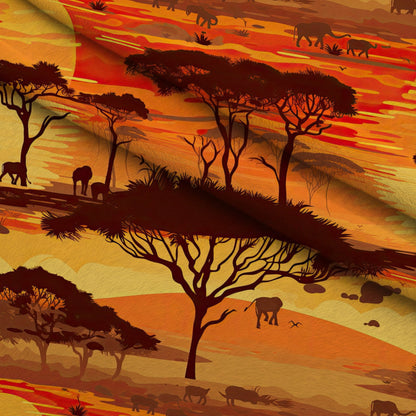 Serengeti Dusk Pattern 7 Minky Fabric