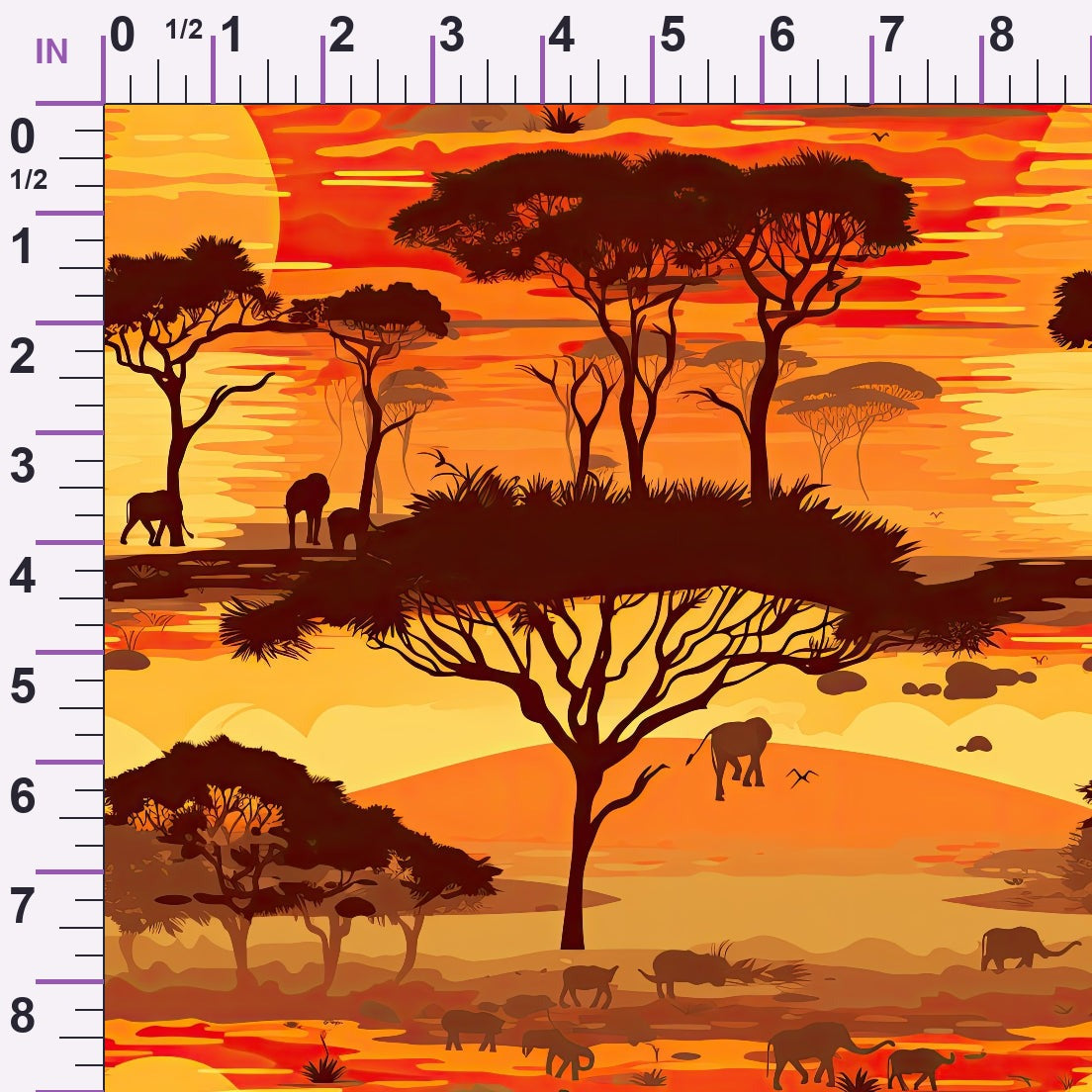 Serengeti Dusk Pattern 7 Minky Fabric