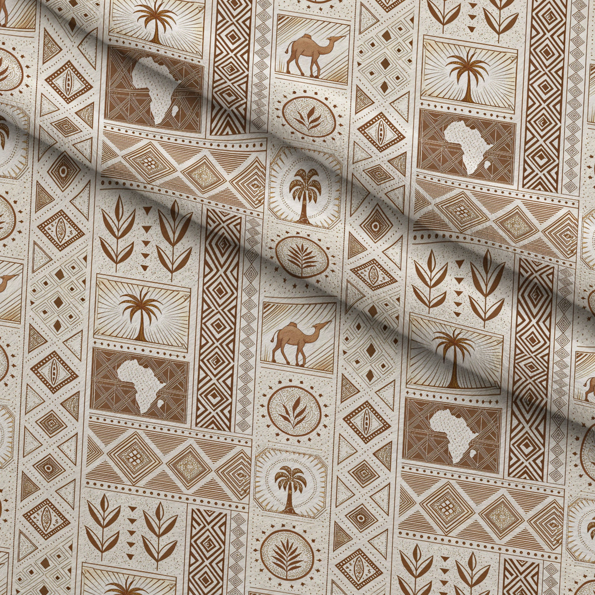 Serengeti Patchwork Pattern 2 Minky Fabric