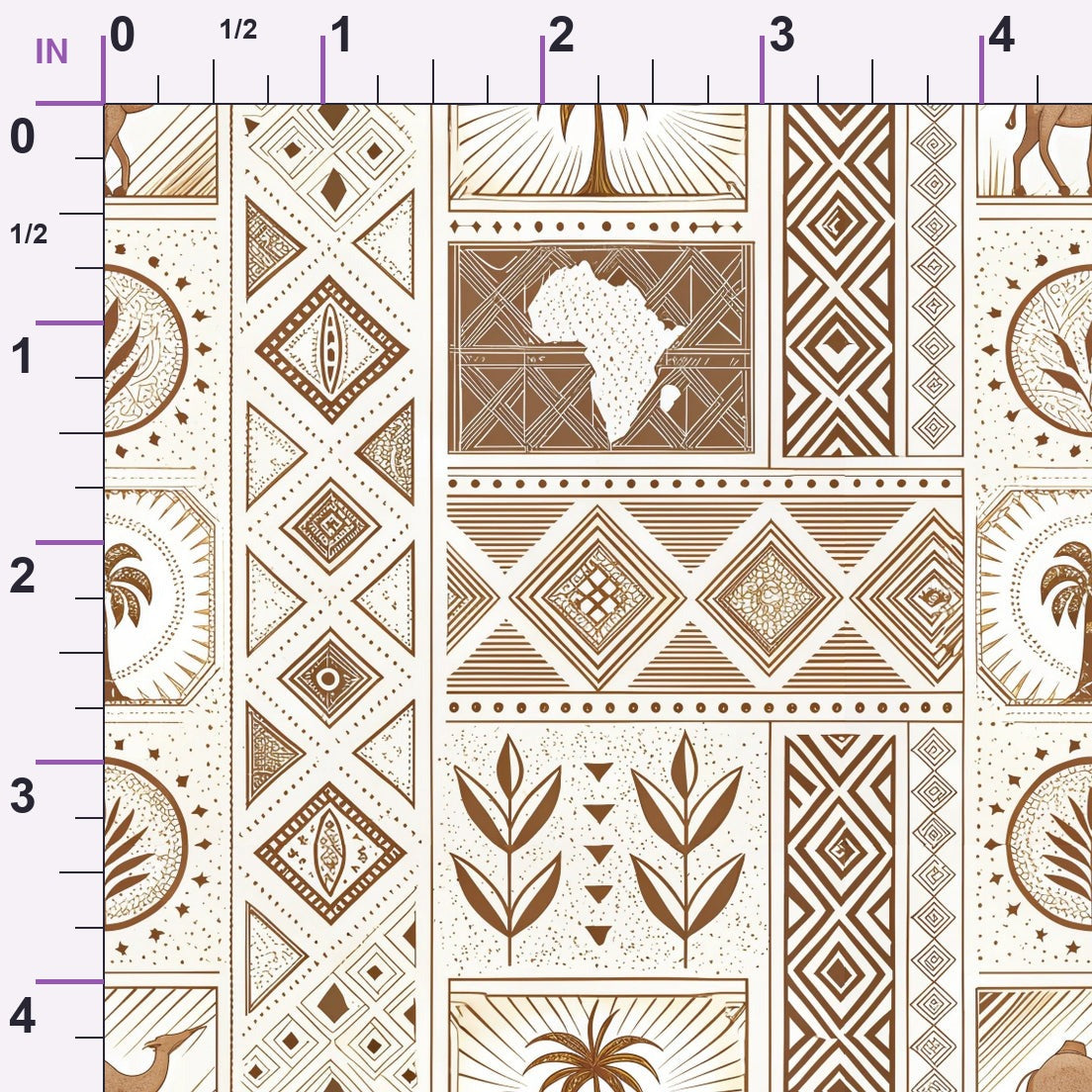 Serengeti Patchwork Pattern 2 Minky Fabric