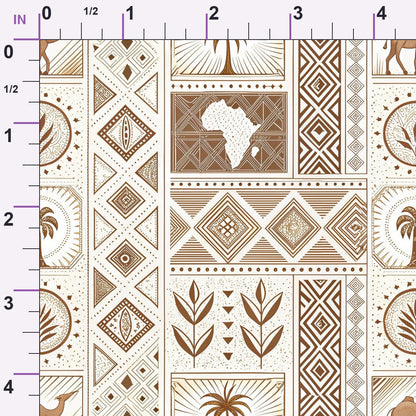 Serengeti Patchwork Pattern 2 Minky Fabric