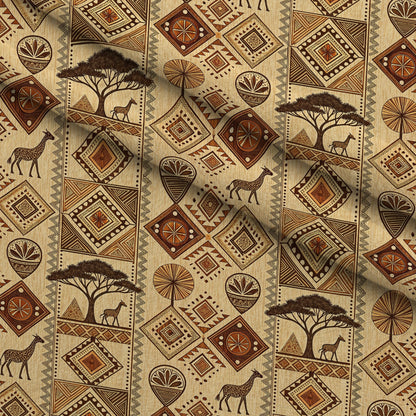 Serengeti Patchwork Pattern 4 Minky Fabric