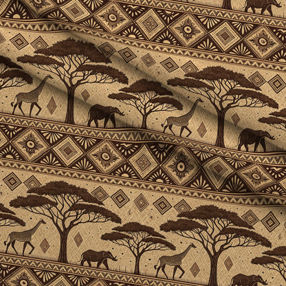 Serengeti Patchwork Pattern 6 Minky Fabric