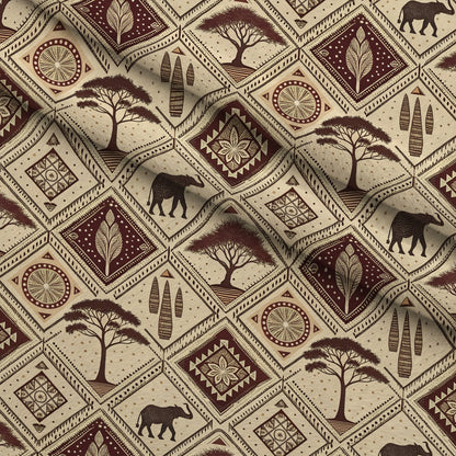 Serengeti Patchwork Pattern 8 Minky Fabric