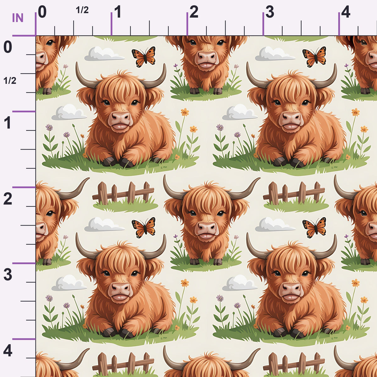 Shaggy Pasture Pals Pattern 17 Minky Fabric