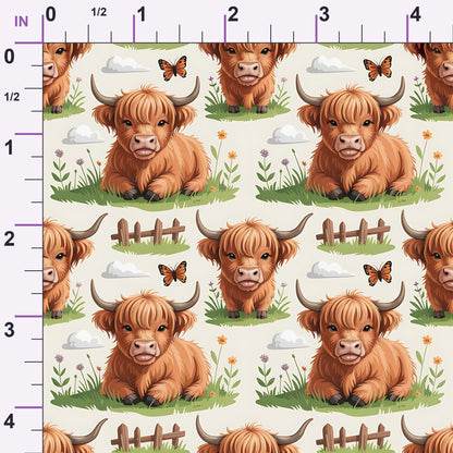 Shaggy Pasture Pals Pattern 17 Minky Fabric