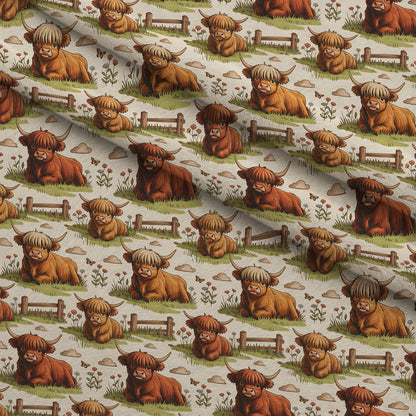 Shaggy Pasture Pals Pattern 2 Minky Fabric